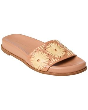 Jack Rogers Somerset Raffia & Leather Sandal - Natural