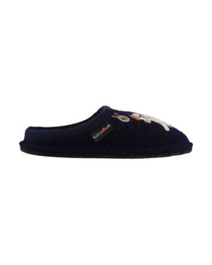 Haflinger Fido Slippers - Blue