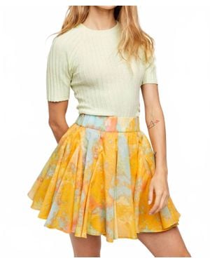 Free People Sway My Way Skirt - Yellow