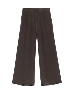 P.A.R.O.S.H. Wide-Leg Pants With Relaxed Fit - Gray