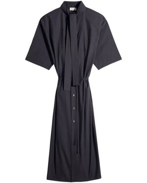 Lemaire Reversible Tube Dress With High Neck - Blue