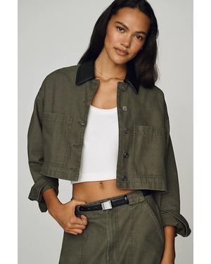 Anine Bing Yuma Crop Jacket - Green
