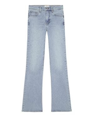 FRAME Icon Midrise Flare Denim Jean - Blue