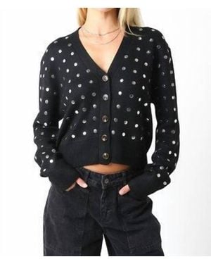 Olivaceous Studded Sweater - Black