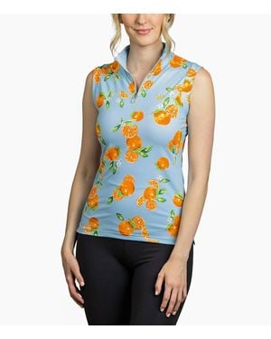 Kastel Denmark 1/4 Zip Sleeveless Sun Shirt - Blue