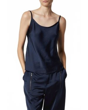 Saint Art Elliot Charmeuse Cami - Blue
