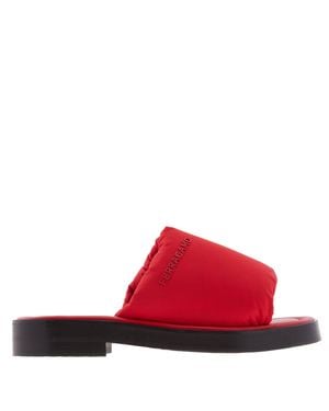 Ferragamo Ferragamo Delfino Padded Slide Sandals, Size 9 - Red