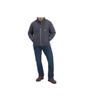 Ariat Rebar Valiant Stretch Canvas Water Resistant Insulated Jacket - Blue