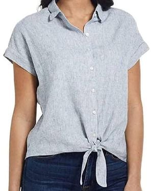 Weatherproof Side Tie Front Top - Blue