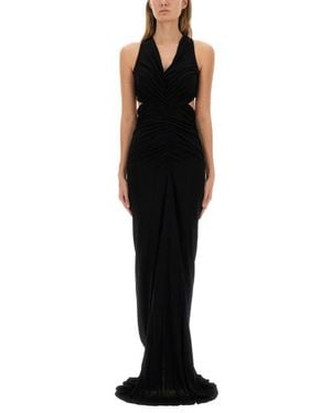 Rick Owens X Lilies Poppy" Long Dress - Black