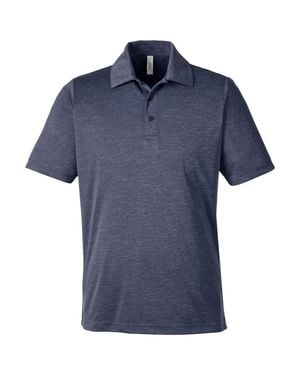 Team 365 Zone Sonic Heather Performance Polo - Blue