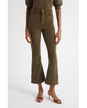 Veronica Beard Carson High Waist Ankle Flare Leg Pants - Green