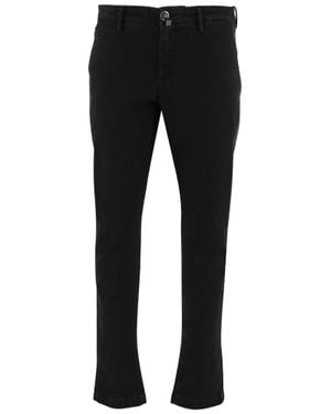 Jacob Cohen Tailored Slim-Fit Stretch Cotton-Blend Formal Pants - Black