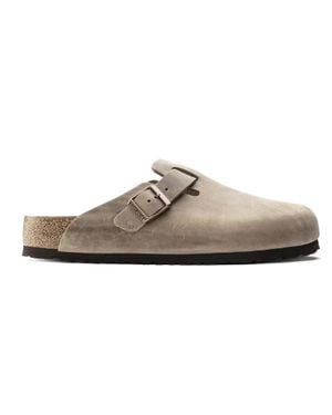 Birkenstock Boston Soft Footbed 1018147 Leather Clog Rhs4841 - Brown