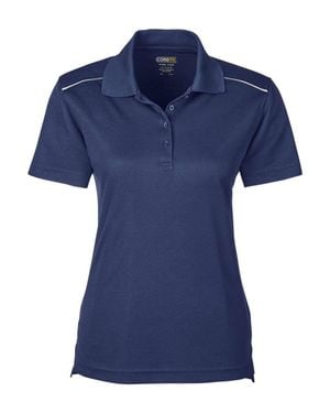 CORE365 Radiant Performance Piqu Polo With Reflective Piping - Blue