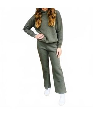 Kaveah Fleece Oversized Hoodie - Green
