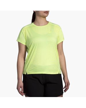Brooks Sprint Free Short Sleeve Top - Green