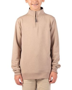 Tailorbyrd Fleece 1/4-Zip Pullover - Natural