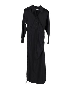 Christopher Esber Lace-trim Midi Shirt Dress - Black