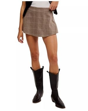 Free People Paradise Found Skort - Metallic