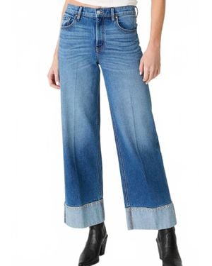 Level 99 Parker Moment Studded Cuff Denim Jeans - Blue