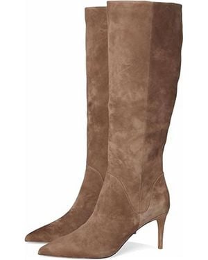 Pelle Moda Lidya Heeled Tall Boots - Brown