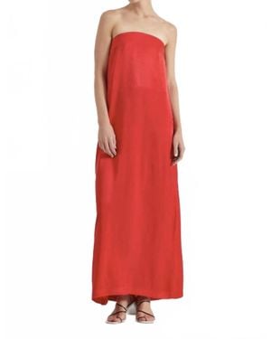 Third Form Voyage Strapless Maxi Dress - Red