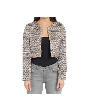 Love Token Lizzie Bolero Blazer - Gray