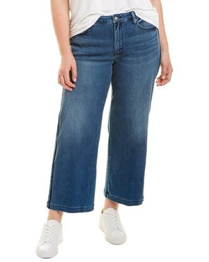 NYDJ Plus Teresa Ankle Satin Pant - Blue