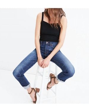 Madewell The Slim Boyjean: Raw-Hem Edition - Blue