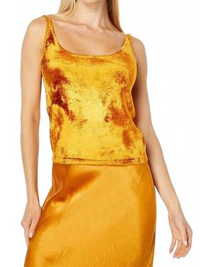 Vince Panne Sweater Camisole Top - Yellow