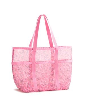 Vera Bradley Outlet Mesh Beach Tote Bag - Pink
