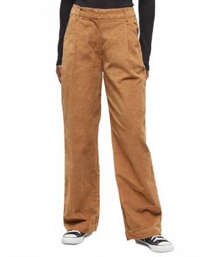 YEST Nancy Corduroy Wide Leg Pant - Brown