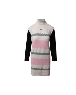 Courreges Turtleneck Knit Dress - Black
