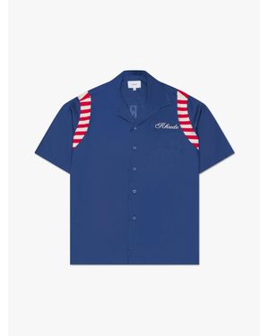 Rhude Cotton T-Shirt - Blue