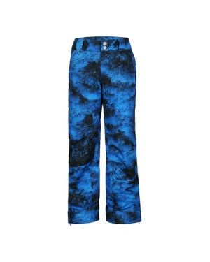 Obermeyer Boy's Brisk Print Ski Pants - Blue