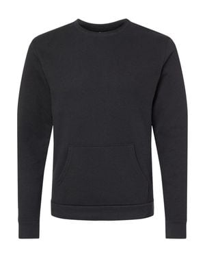Next Level Santa Cruz Pocket Crewneck Sweatshirt - Blue