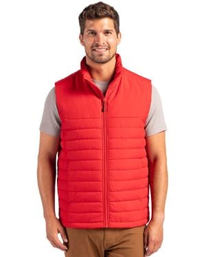 Clique Elevation Eco Full Zip Puffer Vest - Red