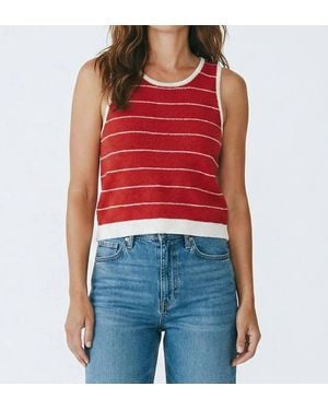 Kld. Signature Coastal Stripe Tank - Red