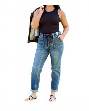 Judy Blue Midnight Run Sweatpants - Blue