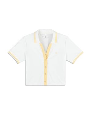 Sergio Tacchini Idalia Cropped Polo - White