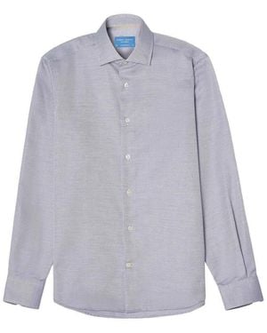 Robert Talbott Reynolds Hopsack Dress Shirt - Blue