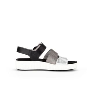Gabor 83.601 Three Strap Velcro Sandal - White