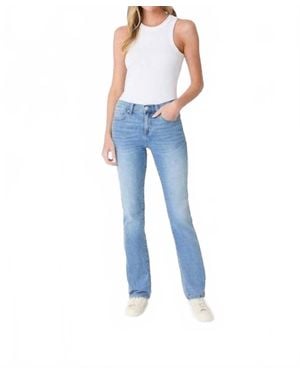 Level 99 Chloe Mid Rise Boot Jeans - Blue
