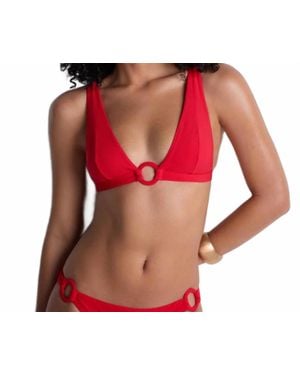 Aubade Summer Essence Triangle Bra - Red