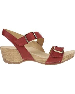 Dansko Trinity Cayenne Burnished Nubuck Wedge - Brown