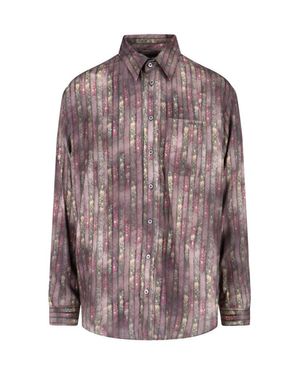 Y. Project Floral Motif Shirt - Brown