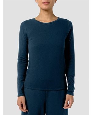 Eileen Fisher Round Neck Top - Blue