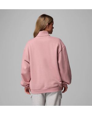 Columbia Aldermore Sweatshirt Eraser Half Zip Fleece Pullover Jax1042 - Pink