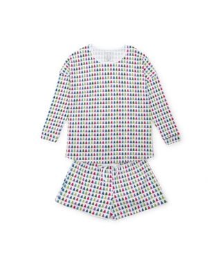 Lila and Hayes Anna Longsleeve Top Short Set - Blue